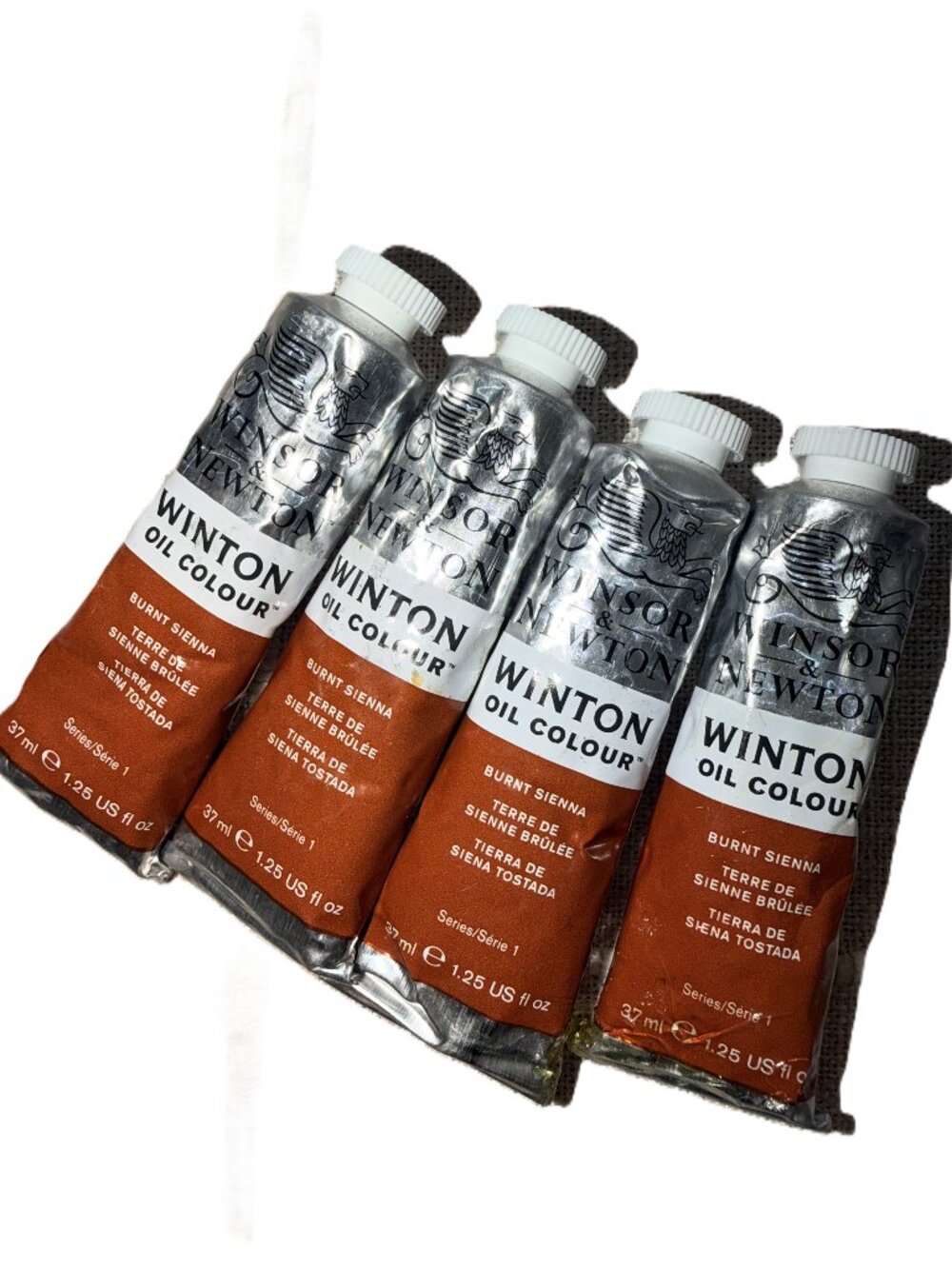 Winsor & Newton Winton Oil Colour Paint in Burnt Serries 1 37ml  bundle of 4